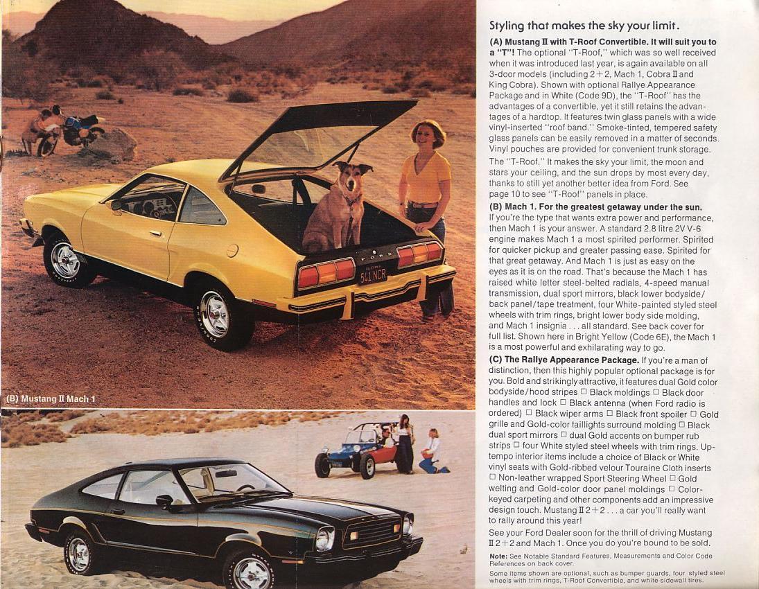1978 Ford Mustang II Brochure Page 7